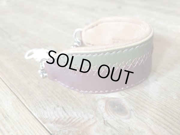 画像2: ヌメ革ハーフチョーク首輪（即納品）21cm (2)